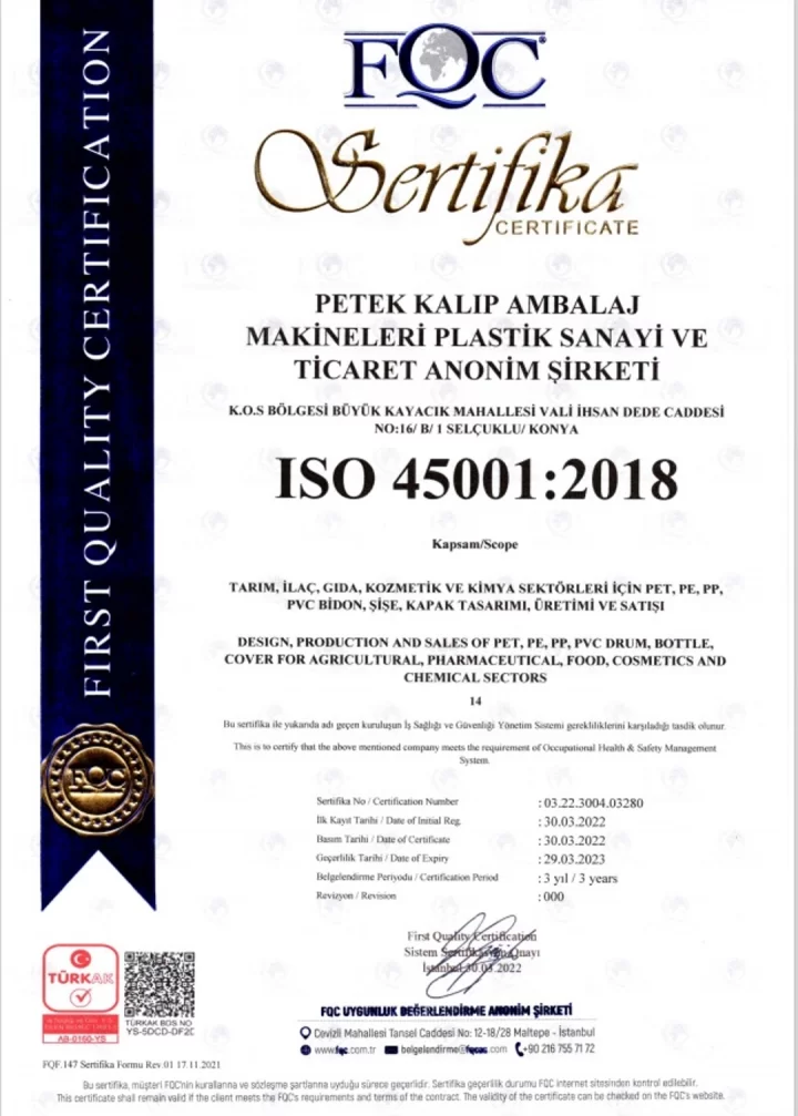 ISO 45001:2018
